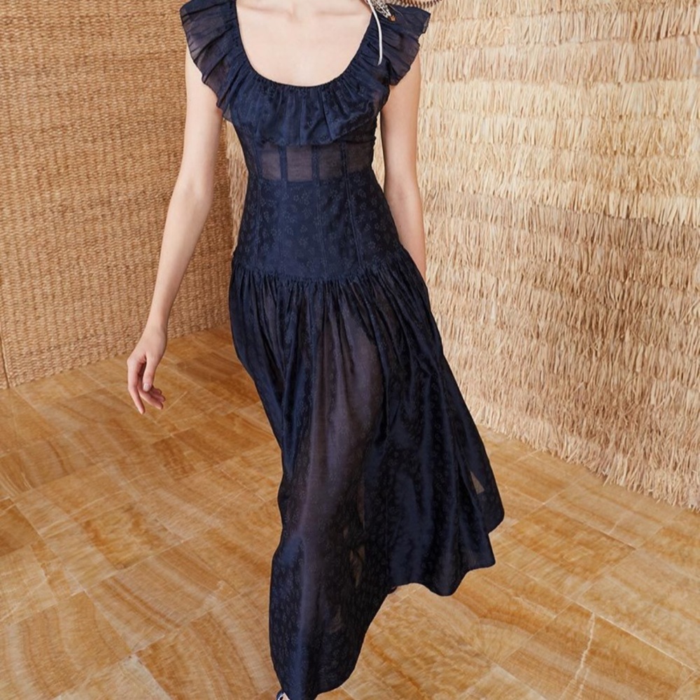 Midnight blue Ulla Johnson Midi dress